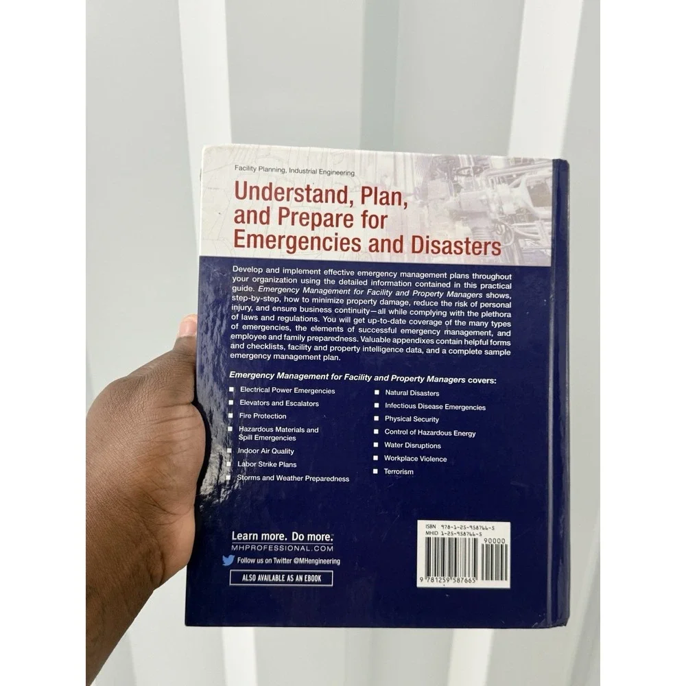 Emergency Management for Facility and Property Managers Richard Payant HB Book